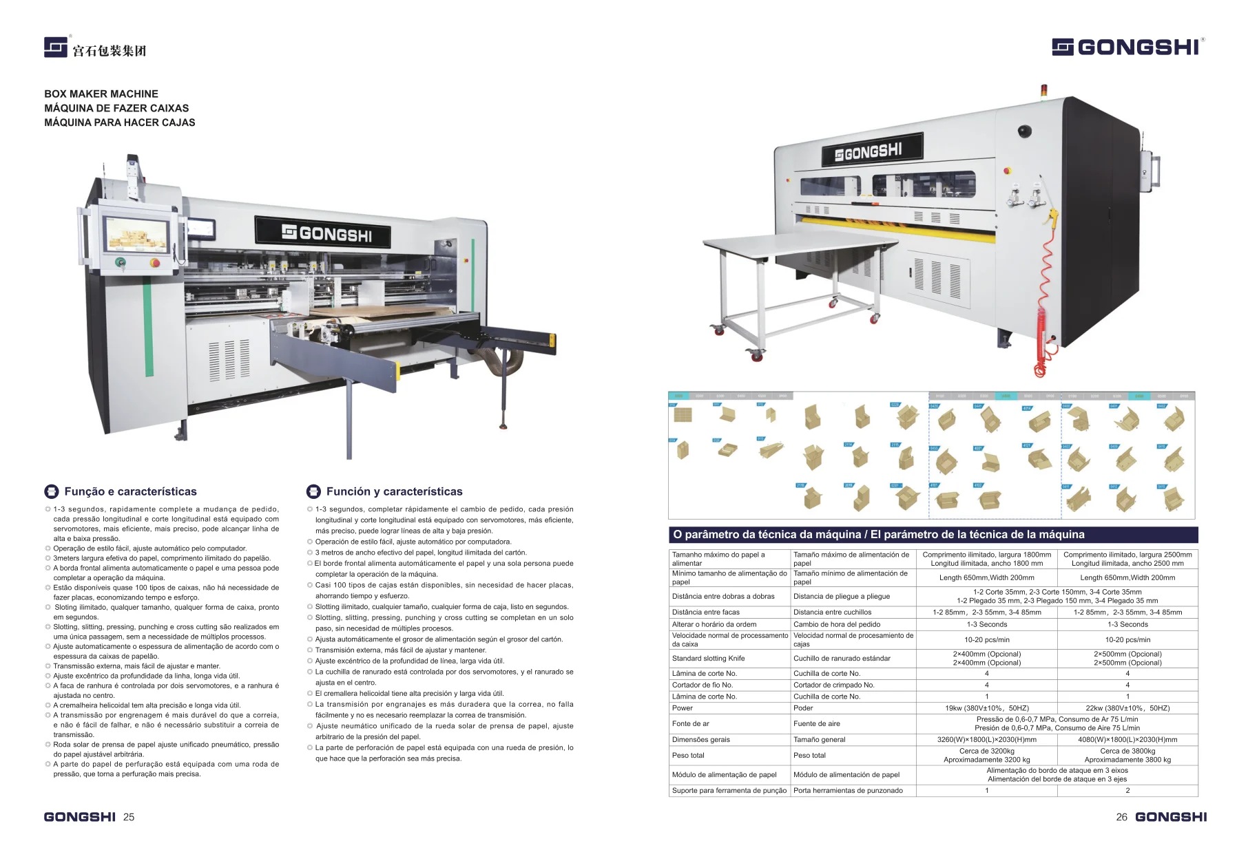 Original technical sheet · Box Maker