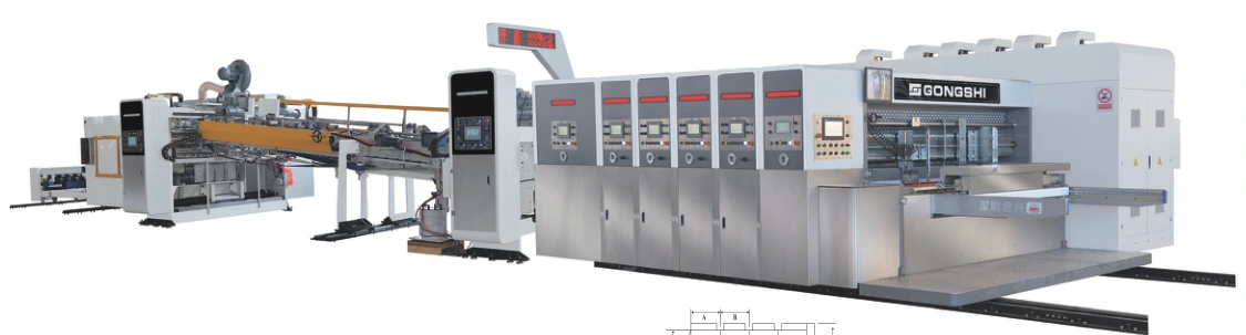 Equipamento Gongshi Flexo Folder Gluer